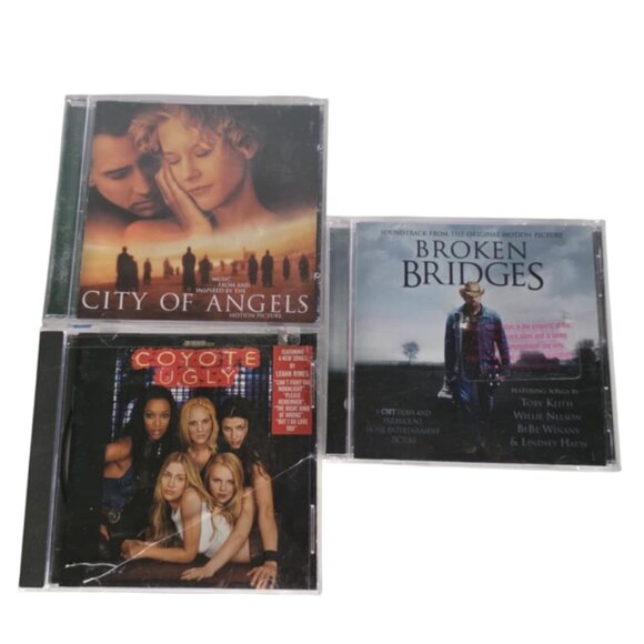 Movie Soundtrack CDs: City of Angels, Broken Bridges & Coyote Ugly - Picture 1 of 6